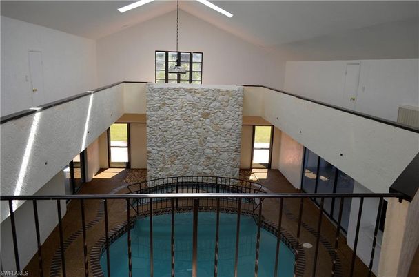 Fireplace, Interior, Pool, Stone Walls