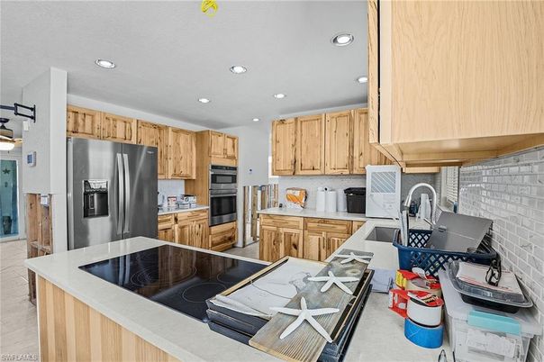 Interior, Kitchen, Recessed Lighting, Stainless Steel Appliances