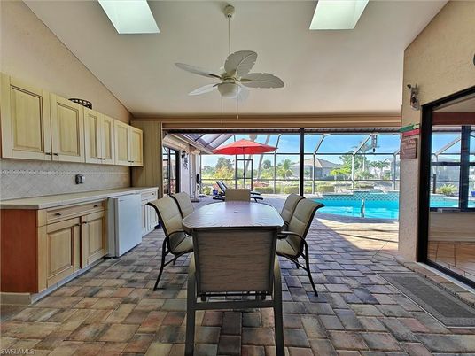 Dining room, Glass Ceilings, Interior, Pool, Sun Room