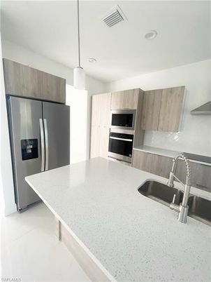 Interior, Kitchen, Pendant Lights, Recessed Lighting, Stainless Steel Appliances