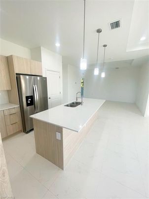 Interior, Kitchen, Pendant Lights, Recessed Lighting, Stainless Steel Appliances