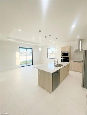 Interior, Kitchen, Pendant Lights, Recessed Lighting, Stainless Steel Appliances
