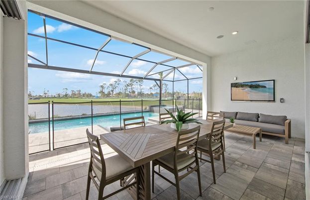 Dining room, Glass Ceilings, Interior, Pool, Recessed Lighting, Sun Room