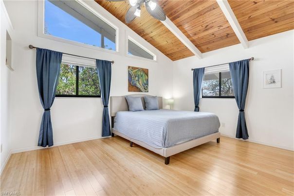Bedroom, Interior, Wooden Beams, Wooden Ceilings, Wood Texture Flooring