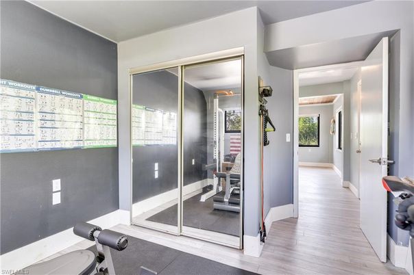 Fitness Equipment, Interior, Wood Texture Flooring