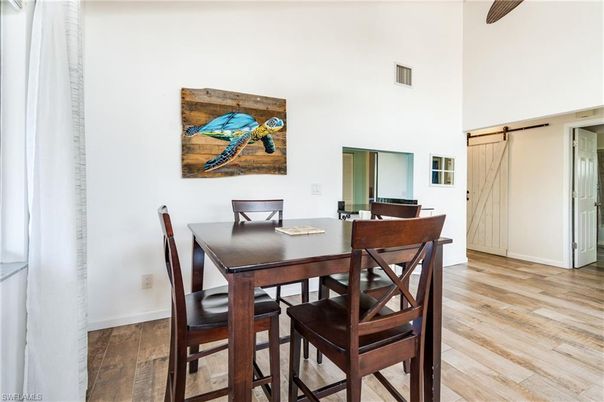 Dining room, Interior, Wood Texture Flooring