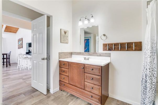 Bathroom, Dining room, Interior, Wood Texture Flooring