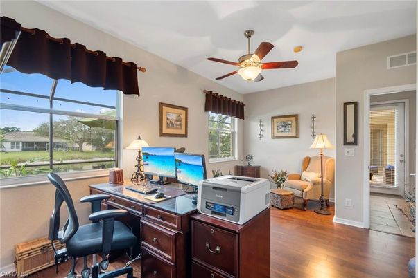 Home Office, Interior, Wood Texture Flooring