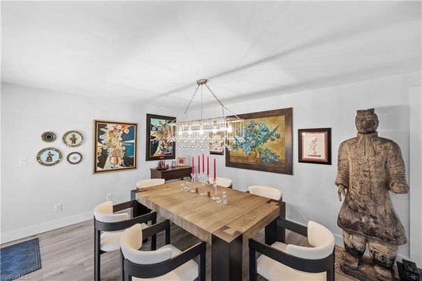 Chandelier, Dining room, Interior, Pendant Lights, Wood Texture Flooring