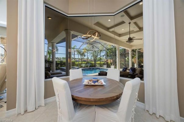 Dining room, Glass Ceilings, Interior, Pendant Lights, Recessed Lighting, Sun Room