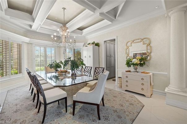 Chandelier, Dining room, Interior, Recessed Lighting