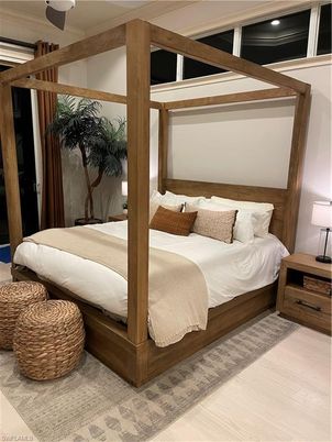 Bedroom, Interior, Wood Texture Flooring