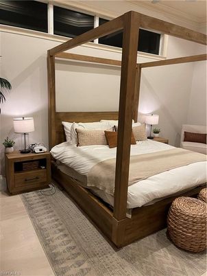 Bedroom, Interior, Wood Texture Flooring