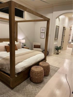 Bedroom, Interior, Wood Texture Flooring