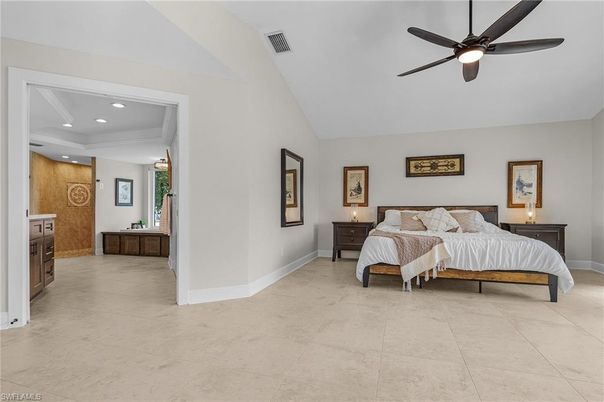Bedroom, Interior, Recessed Lighting