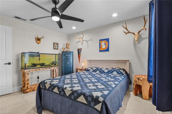 Bedroom, Interior, Recessed Lighting