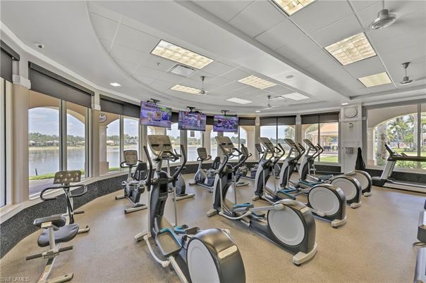 Fitness Equipment, Gym, Interior, Recessed Lighting, Water