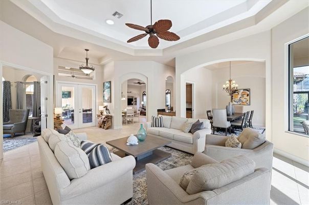 Chandelier, Dining room, Interior, Living room, Recessed Lighting