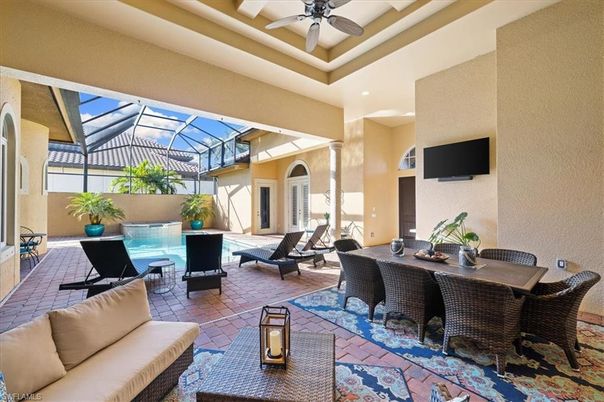 Dining room, Glass Ceilings, Interior, Pool, Recessed Lighting, Sun Room