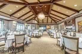 Chandelier, Dining room, Fitness Equipment, Gym, Interior, Recessed Lighting, Wooden Beams