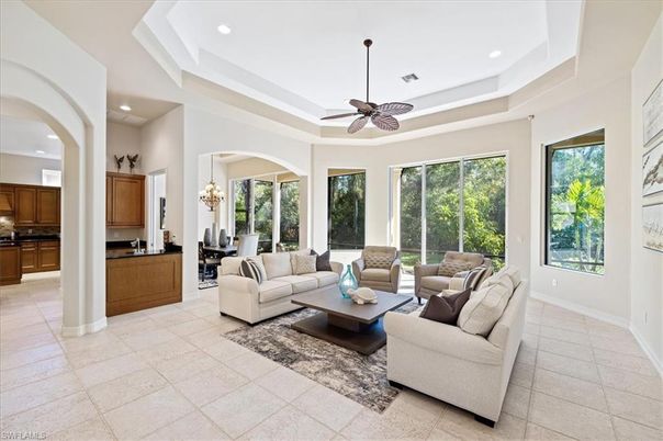 Chandelier, Dining room, Interior, Kitchen, Living room, Recessed Lighting