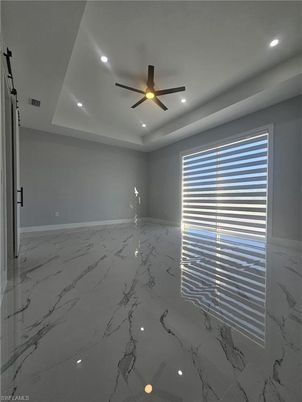 Empty room, Interior, Marble, Recessed Lighting