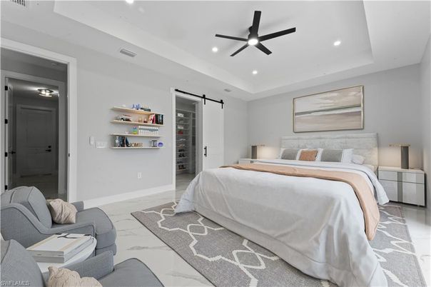 Bedroom, Interior, Recessed Lighting