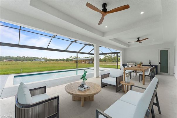 Dining room, Glass Ceilings, Interior, Living room, Pool, Recessed Lighting, Sun Room