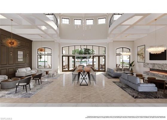 Dining room, Fireplace, Interior, Living room, Pendant Lights