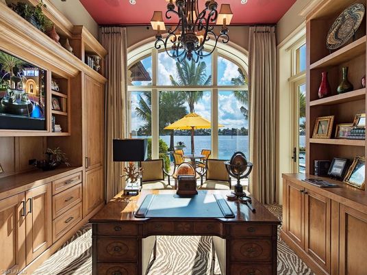 Chandelier, Home Office, Interior, Recessed Lighting, Water