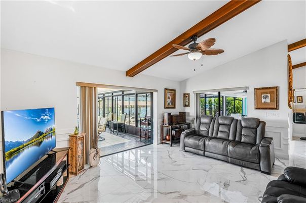 Interior, Living room, Marble, Piano, Wooden Beams