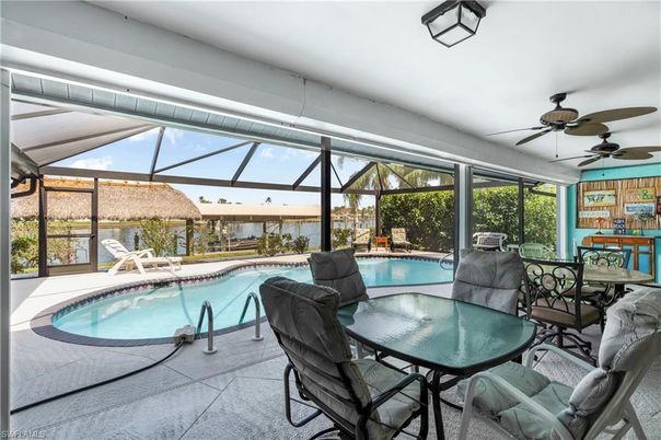 Dining room, Glass Ceilings, Interior, Pool, Sun Room, Water