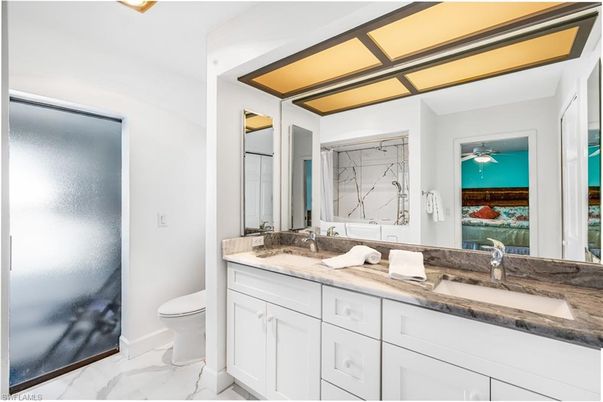 Bathroom, Dual Sink Vanities, Interior, Marble