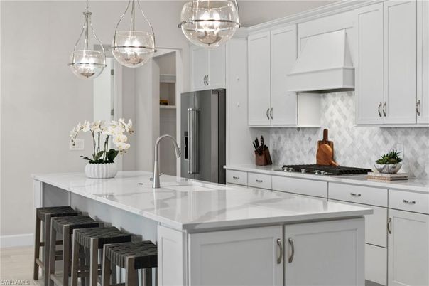 Interior, Kitchen, Pendant Lights, Stainless Steel Appliances