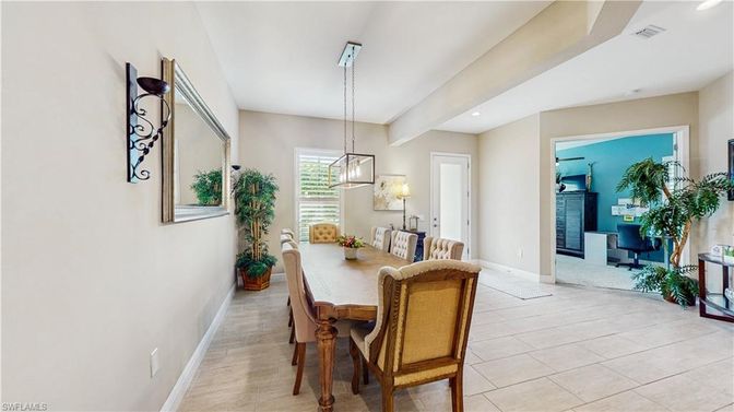 Dining room, Interior, Pendant Lights, Recessed Lighting