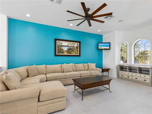 Interior, Living room, Recessed Lighting