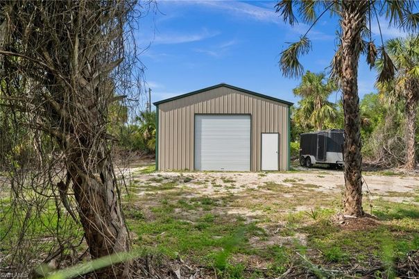 Backyard, Detached Garage, Exterior
