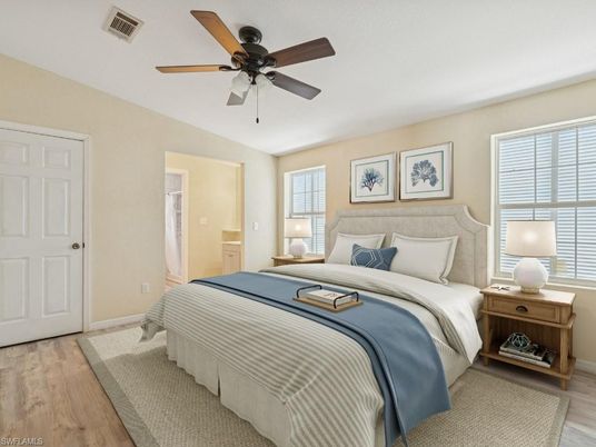 Bedroom, Interior, Wood Texture Flooring
