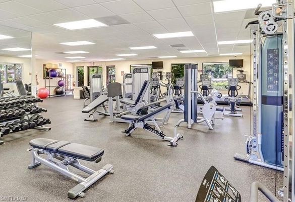 Fitness Equipment, Gym, Interior, Recessed Lighting