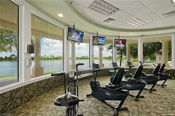 Fitness Equipment, Gym, Interior, Recessed Lighting, Water