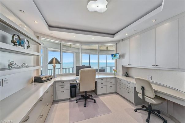 Home Office, Interior, Recessed Lighting