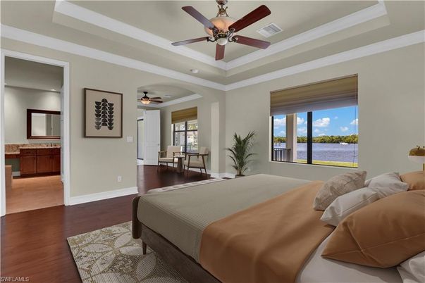 Bedroom, Interior, Water, Wood Texture Flooring