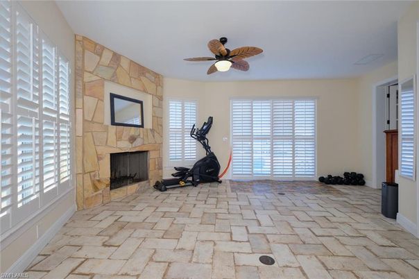 Fireplace, Fitness Equipment, Interior