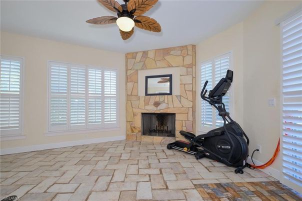 Fireplace, Fitness Equipment, Interior