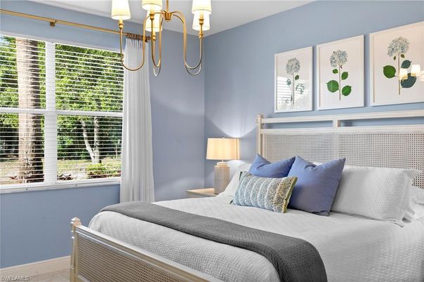 Bedroom, Chandelier, Interior
