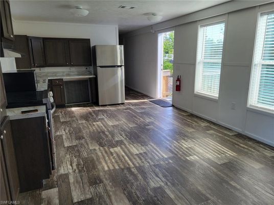 Interior, Kitchen, Wood Texture Flooring