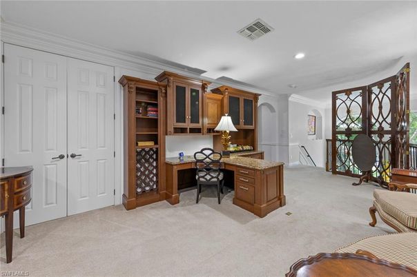 Home Office, Interior, Recessed Lighting