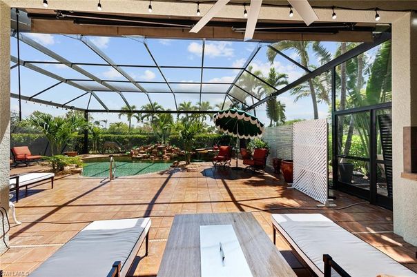 Glass Ceilings, Interior, Pool, Sun Room, Wood Texture Flooring