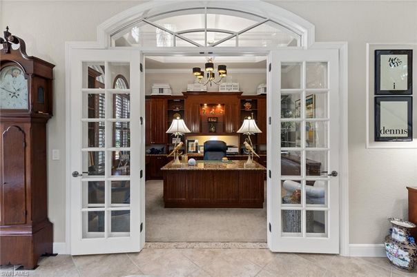 Chandelier, Home Office, Interior