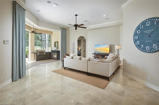 Interior, Living room, Recessed Lighting